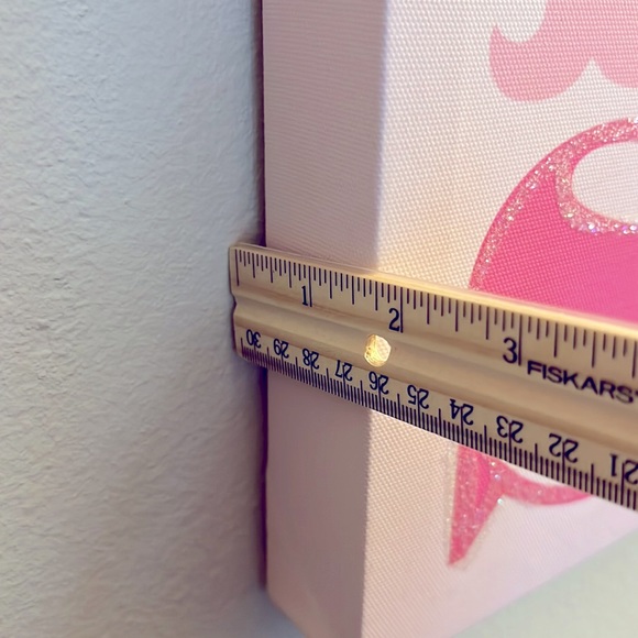 Laugh Dance Dream Smile 20”x20” Canvas Perfect for Little Girls Room or Nursery - Picture 9 of 13